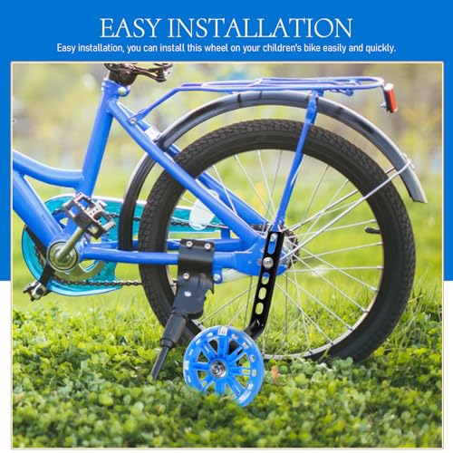 Ruedas de Entrenamiento Alasum para Bicicleta, 2 piezas, Ajustables, con Luz, Estabilizadores Auxiliares para Bicicleta miniatura 5