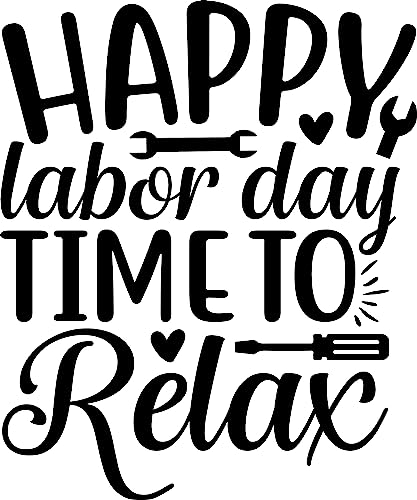 SEC Apparel Labor Day Iron On Vinyl Patches Decals Transfers Applique Letters for t Shirts Fabric...