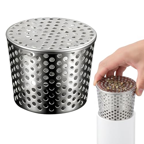 Kytpyi Rejilla Desague Terraza, Protectores de Canalón, Anticorrosivo Antióxido Acero Inoxidable Protector de Bajantes contra Hojas, Piedras, Animales, para Cocina, Jardín (Diámetro 75-90mm)