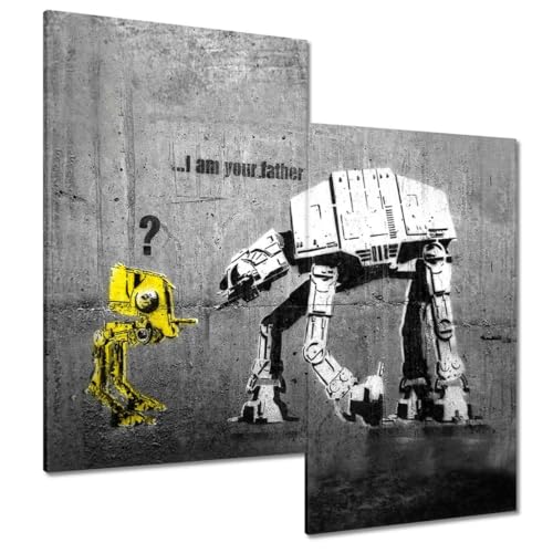 Tableau Banksy sur toile haute définition de 60x60cm modèle H3896M