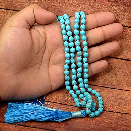 Image of Reiki Crystal Products Natural Reiki Feng-Shui Mala Necklace 6 mm Crystal Stone 108 Bead Jaap Mala for Men and Women