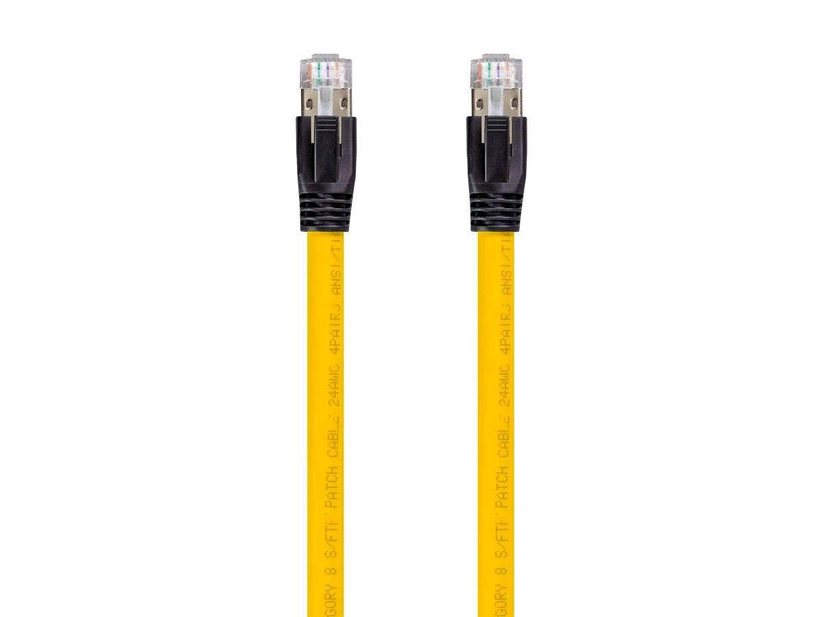 131097 Cable de red Ethernet Cat8 - 5 pies - Negro | 2GHz, 40G, 24AWG, S/FTP - Serie Entegrade 8