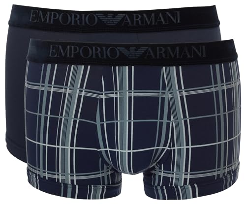 Emporio Armani Men's Tartan Gift Box 2-Pack Trunk
