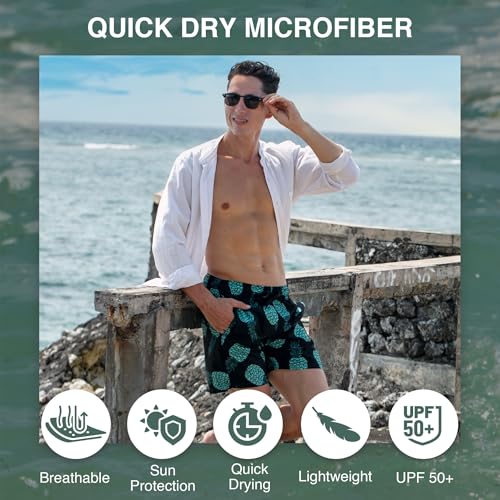 Image of Kanu Surf Men's Big Viper Extended Size Stripe Swim Trunk