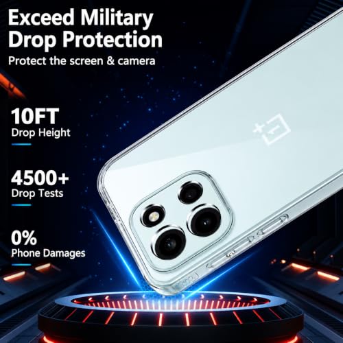 Image of DIZORO Compatible with Oneplus Nord 6 5G Back Cover Case Clear,[ Anti Yellow ][Military Grade Protection] Hard PC Back Cover Transparent