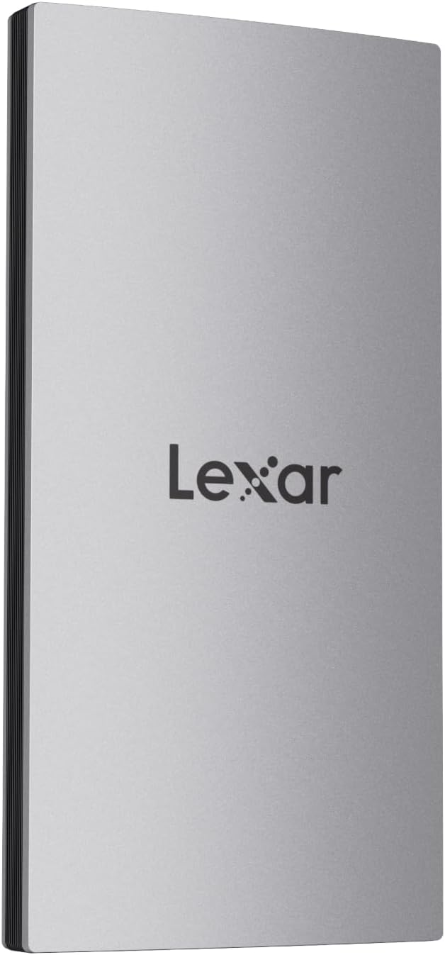 Lexar ES3 External SSD 2TB, USB3.2 Gen2 Portable SSD, PSSD up to 1050MB/s Read, 1000MB/s Write, External Solid State Drive Compatible with iPhone15 Series/Mac/PS5/XBOX/Laptop/PC (LES3XXX002T-RNSNG)