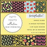  Tutti Fruity Craft Paper Pad: Scrapbooking Kit for Papercrafts, Cardmaking, Printmaking, DIY Crafts
