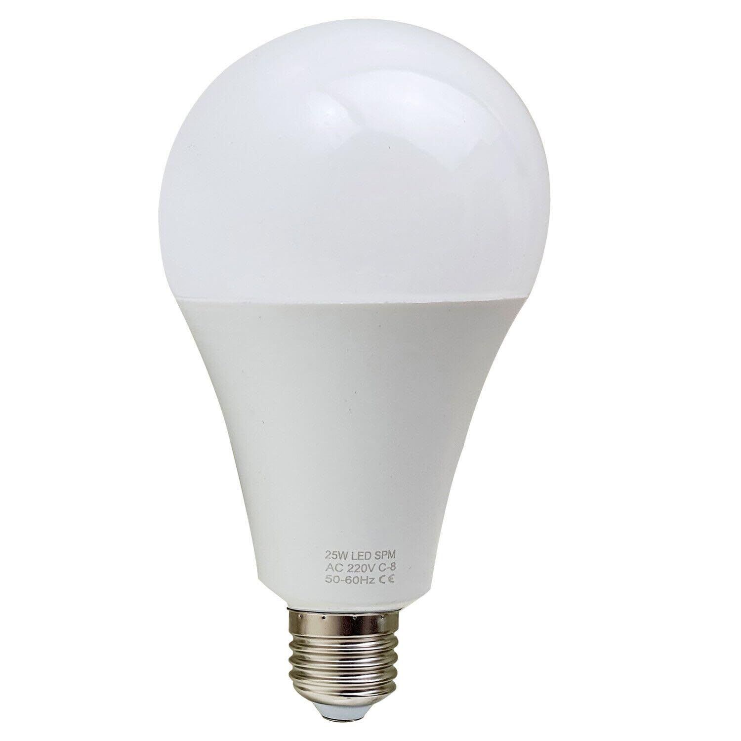 LED E27 A60 Light Bulbs, 25W (100W Equivalent) Cool White 6500K Non-Dimmable 2206 Lumens GLS Modern Super Bright Golf Globe Energy Saving Screw Light Bulb for Home living dining area lighting - 230V