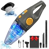 【8000PA / 6000PA Dual-Gear-Modus】Handstaubsauger kabellos mit 120W super-power Motor, kann bis zu 8000PA starke Saugleistung, Handstaubsauger kann 6000PA / 8000PA Modus-Umschaltung, Standard Modus 6000PA Adsorption Krümeln, Papierschnipsel, etc., für Häuser, Büros. Erweiterter Modus 8000PA kann perfekte Reinigung zu erreichen, leicht mit Decken, Autos und anderen schwer zu reinigen Bereichen. Handsauger hat die CE, MSDS und ROHS bestanden.