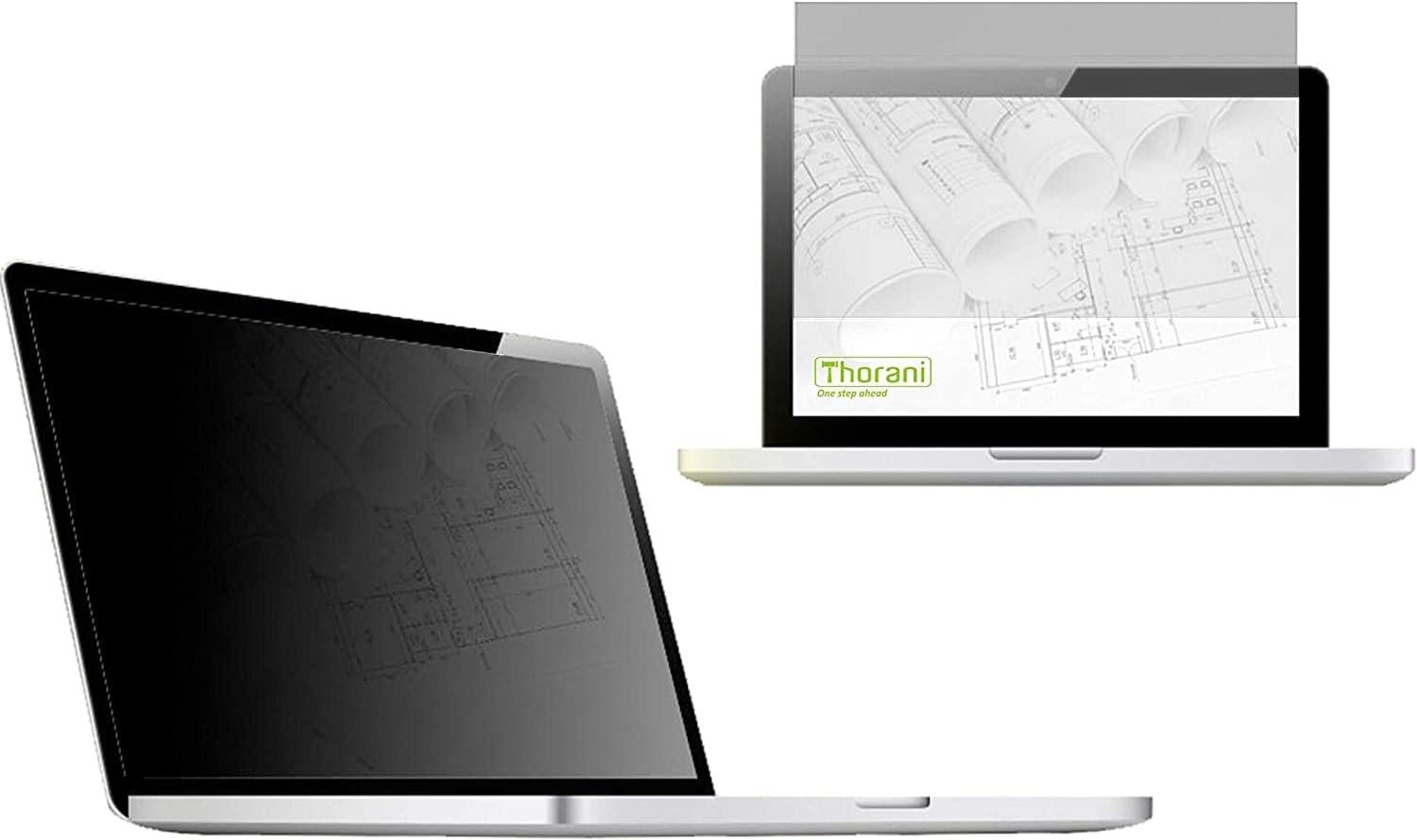 Thorani Privacy Screen Filter & Protector 12.5" Inch 16:9 Widescreen - Anti glare & effective black out privacy for your laptop