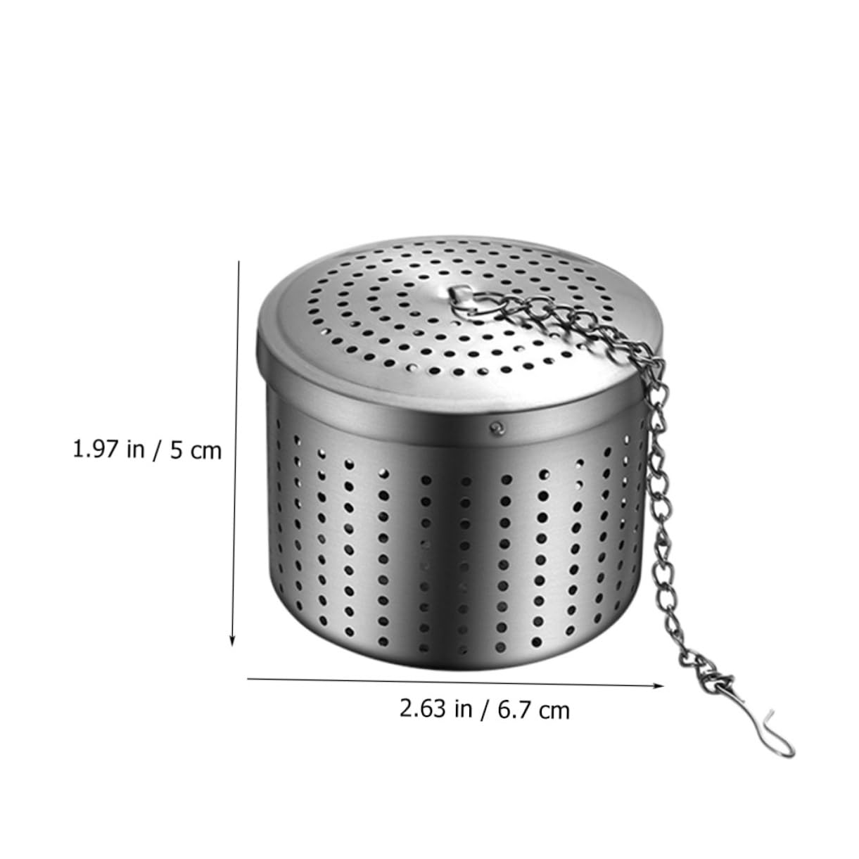 Cabilock 3 Juegos 3 Juegos De Colador De Té De Acero Inoxidable Filtro Colgante Para Té Verde Infusor De Té Dispensador De Taza De Café De Acero Colador Para Té Tazas De Té 2 piezas * 3