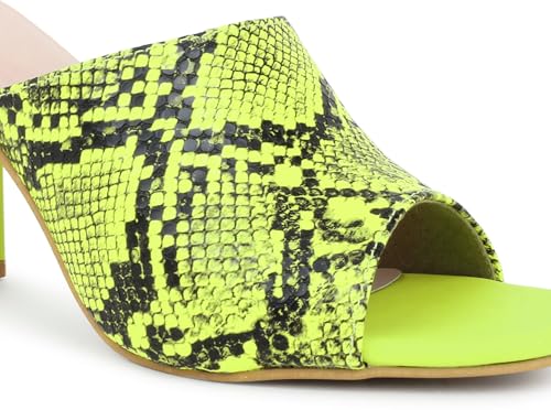 Image of Action Patent Leather Sandals| Pattern| Transparent Block Heel| Ankle Strap Black
