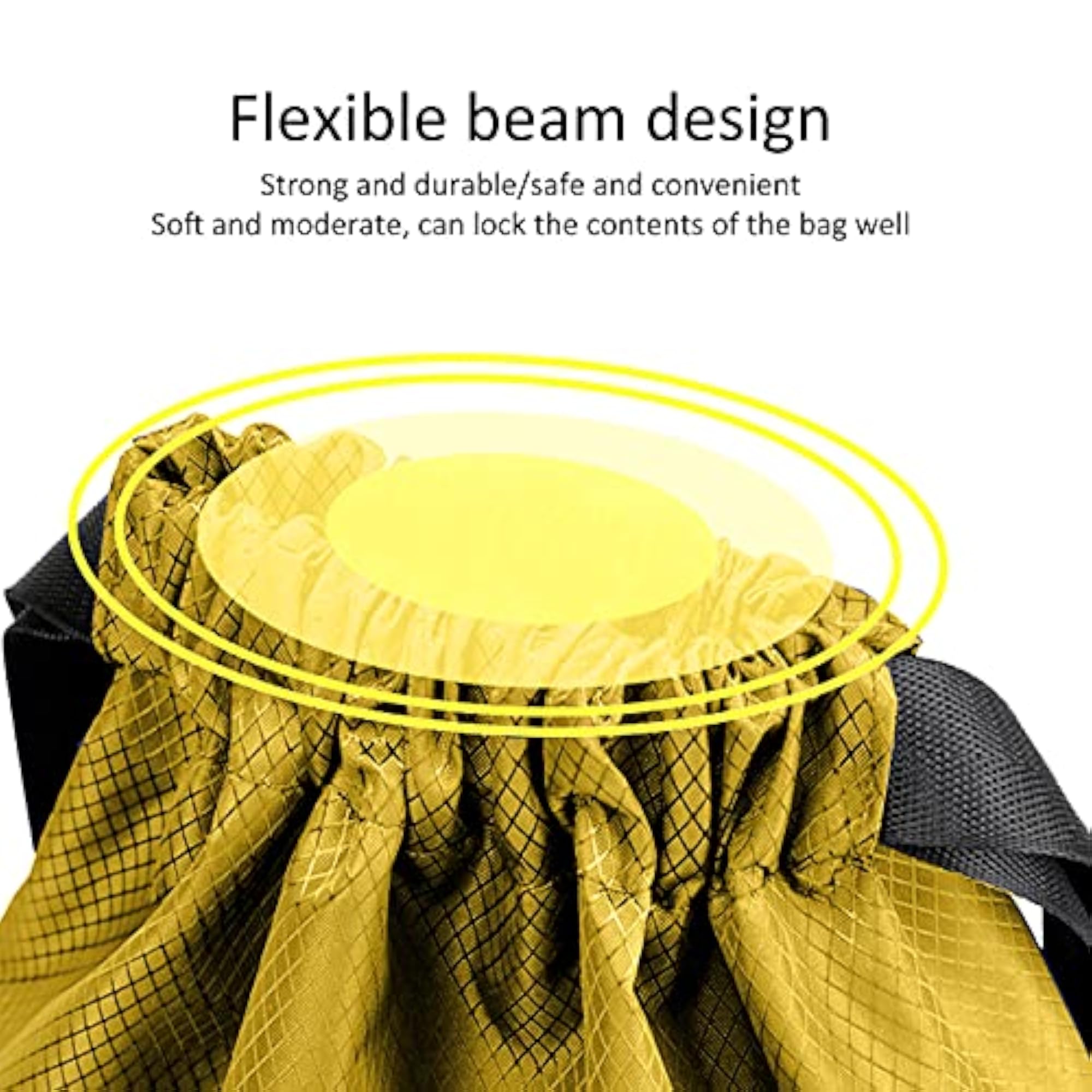 Light Weight Portable Gym Backpack for Travel, Yellow