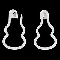 Vista 1 de XGNG 200 marcadores de plástico de doble calabaza para tejer, contador de puntada de ganchillo, marcadores de puntada de seguridad de plástico, clip