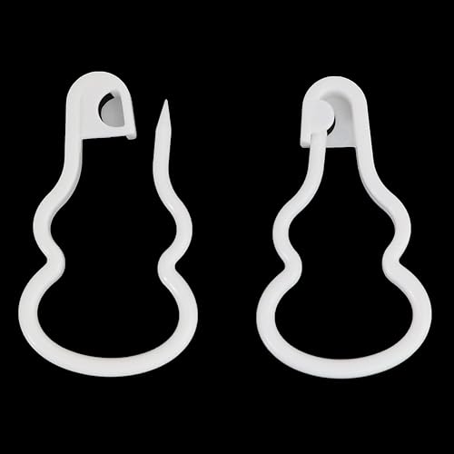 XGNG 200 marcadores de plástico de doble calabaza para tejer, contador de puntada de ganchillo, marcadores de puntada de seguridad de plástico, clip