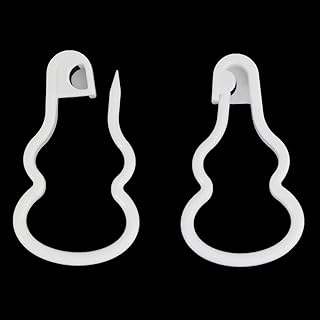 XGNG 200PCS Plastic Double Gourd Pin Knitting Stitch Counter Crochet Locking Stitch Markers Stitch Plastic Safety Pins Needle Clip Knitting Crochet Markers DIY Craft, White