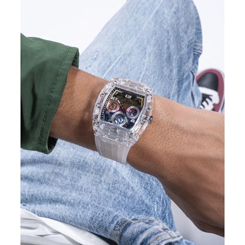 Image of Guess Men's GW0G Series| Analog Trend Watch| Polycarbonate Case| Silicone Bracelet | 50M Water Resistance