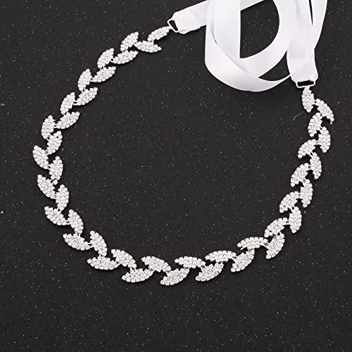 Crystal Bridal Belt Sash Handmade Wedding Sash with Rhinestones Pearl Belt for Wedding Dress Gown4