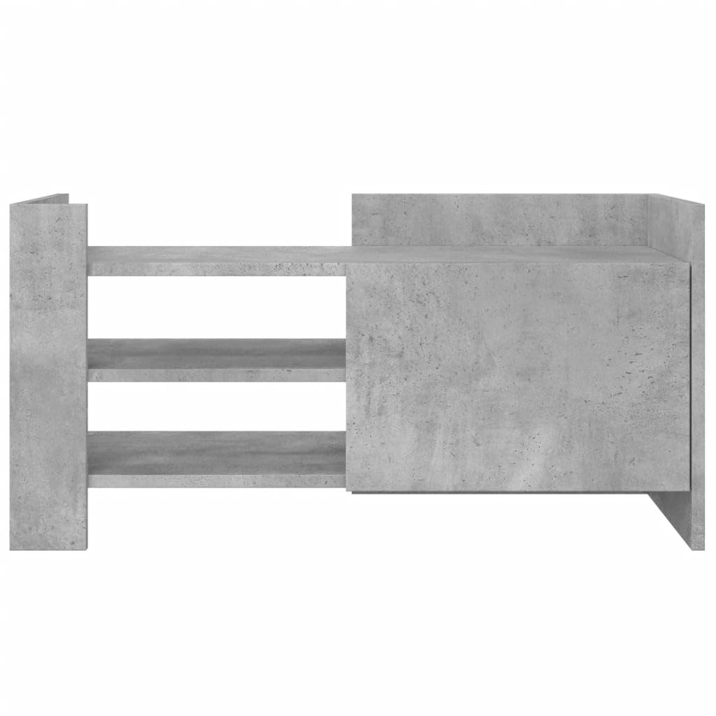 vidaXL Mobile per TV Grigio Cemento 80x35x40 cm Legno Multistrato, supporto TV, credenza TV, mobile HiFi, mobile porta TV, porta TV