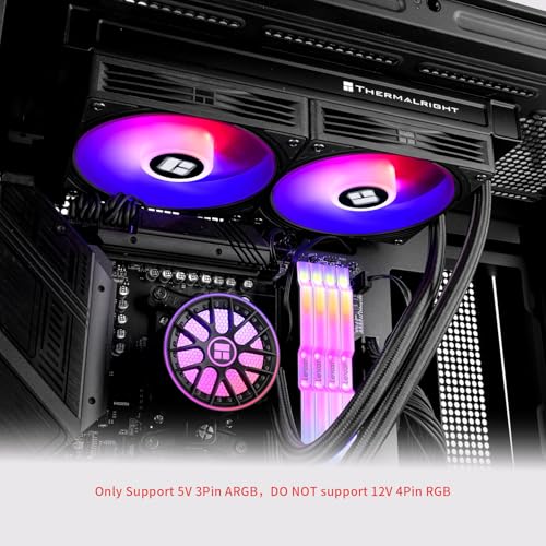 Image of Thermalrlght Aqua Elite 240 V6 ARGB Black Liquid CPU Cooler-240mm AIO,PWM Pump,for AM4 /AM5, Intel LGA1851 /1700,Direct Motherboard Connection