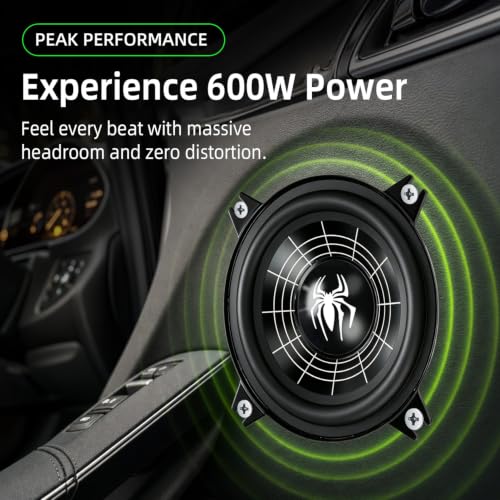 Image of 4 Inch Speakers, 600W 4 Ohm 4 In Speaker Car Audio Aluminum Cone Woofer