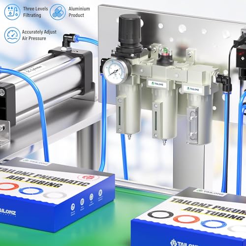 TAILONZ PNEUMATIC 0-1.6MPA 3/4 Zoll BSP Dreistufiges Lufttrocknungssystem, Partikelfilter, Koaleszenzfilter, Adsorptionstrockner und Luftregler (manuelle Entleerung)