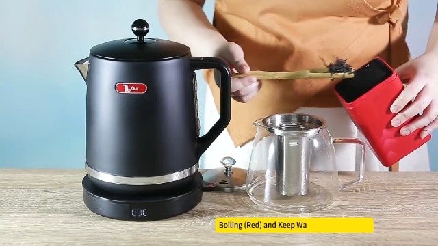 Tetera Eléctrica Acero Inoxidable 1.8 L con Control Digital miniatura 6