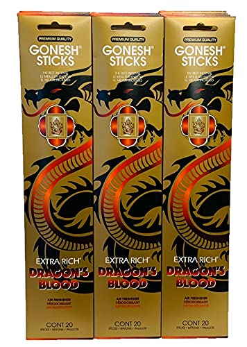 Gonesh Incense Dragon 's Blood�S�[���h�l�Z�b�g(���v12�p�b�N�A240 Sticks )