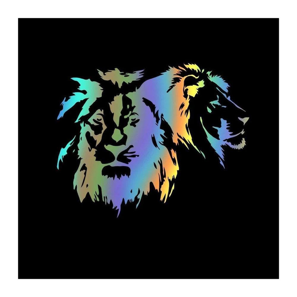 Hot Lion Auto Sticker Waterproof Vinyl(Reflective Lasers,L 28cmX34cm)