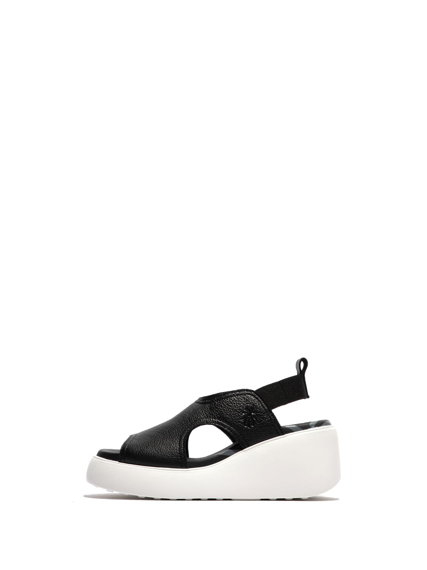 Fly London Women's DUJI410FLY Sandal, Black, 6 UK
