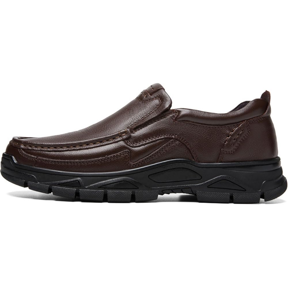 Zapatos casuales para hombre, mocasines de piel, para vestir, negocios, trabajo, oficina