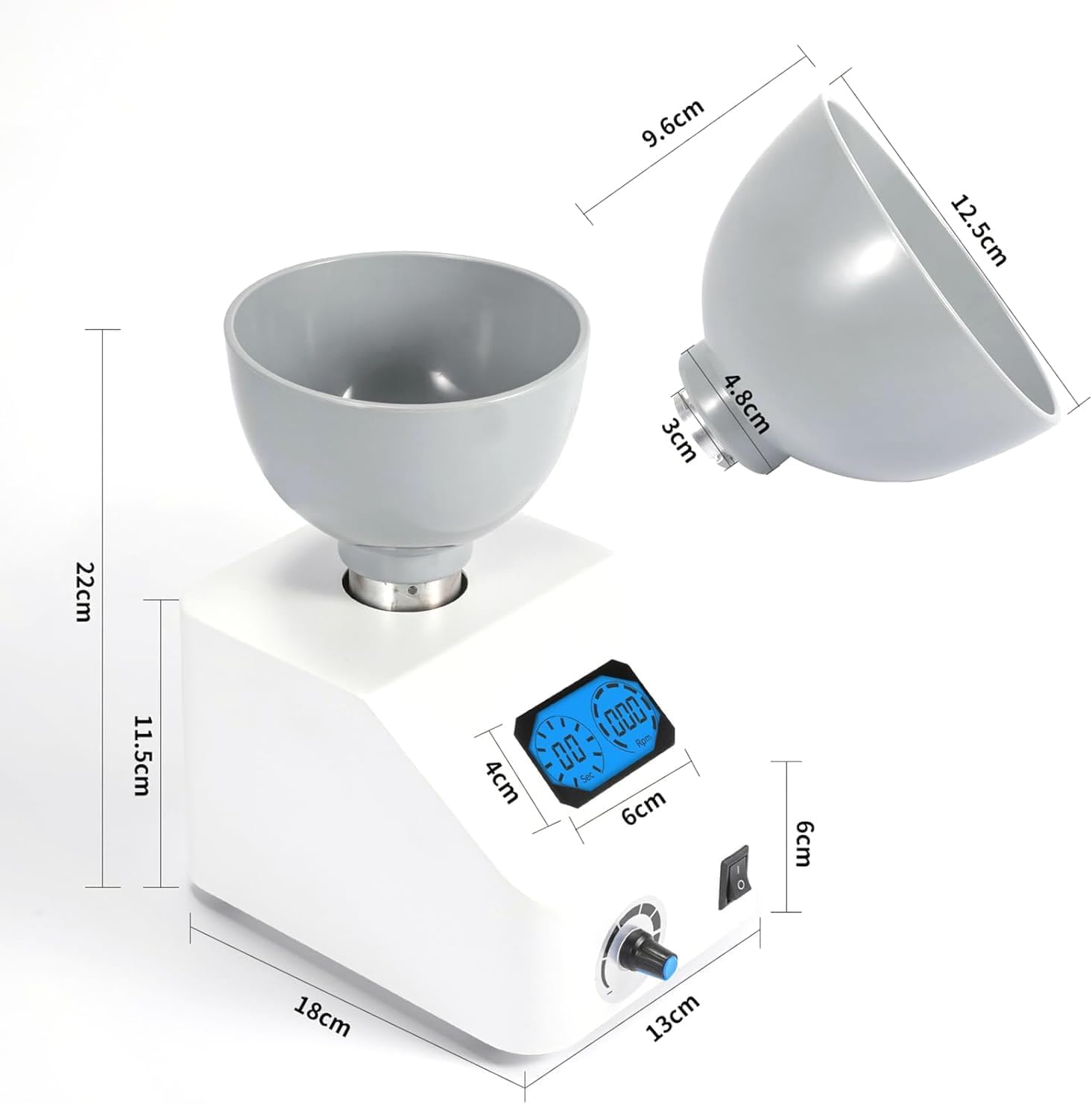 Zahnärztlicher Gipsmischer, automatischer Alginatmischer, einstellbare Drehzahl 0–300 U/min, Mischkapazität 100–700 ml, zum Mischen von Alginat-Abformmaterialien und Gips, für Kliniken und Labore