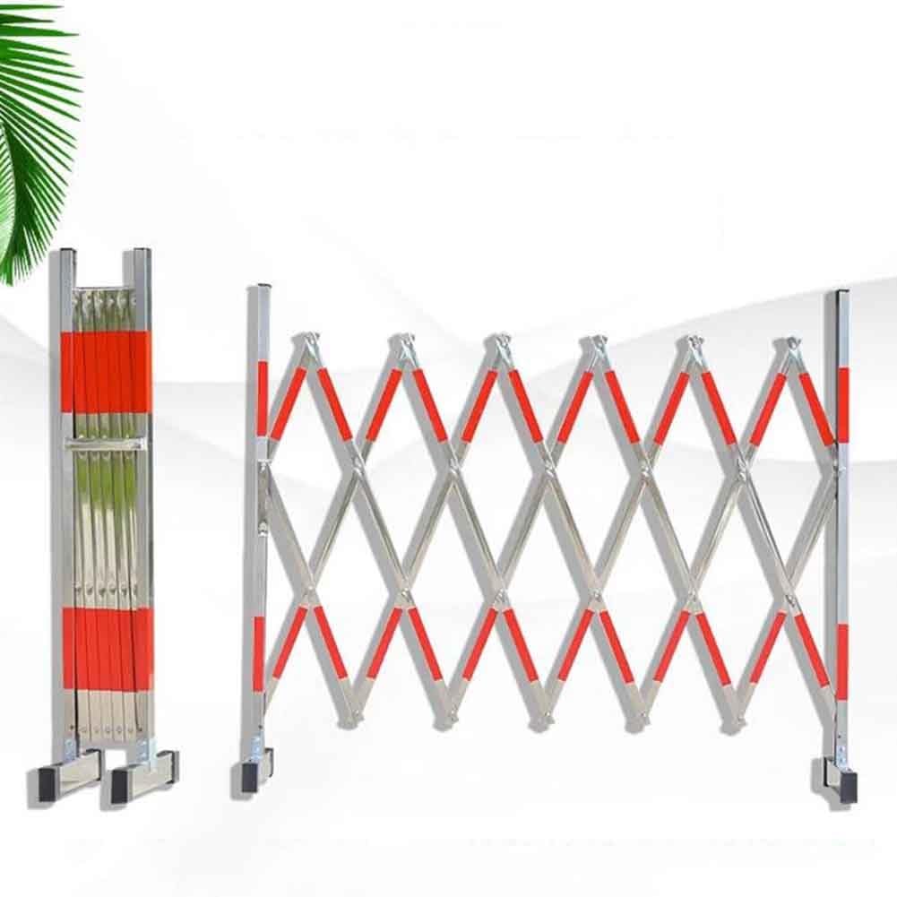 Freestanding Expandable Metal Barricade - Durable Stainless Steel Traffic Control Barrier for Events Workshops Schools - Lightweight & Easy Setup for Crowd Management