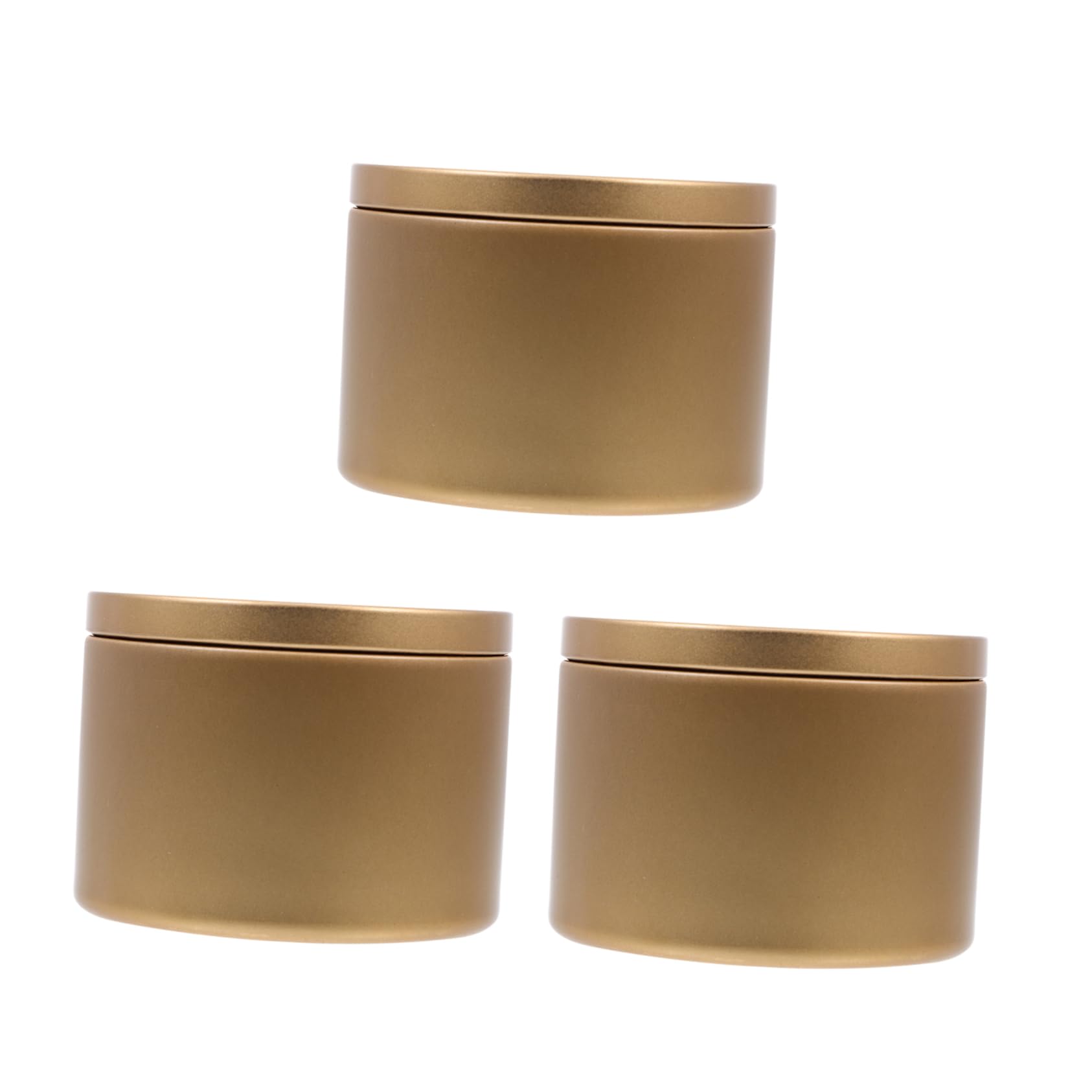 FONDOTIN 3pcs Iron Candle Jars Empty Candle Containers for Making for Parties and Home Decor Portable for Creative Projects