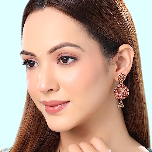 Traditional Dangle Drop Oxidised Earrings Combo - Set of 3 Pairs