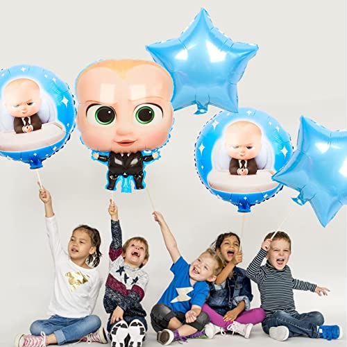 Party Propz Boss Baby Theme Decorations Foil Balloons Set - 5Pcs for ...