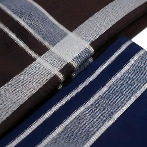 Image of Men's Kerala cotton lungi pack of 2 (Dark blue, Brown)