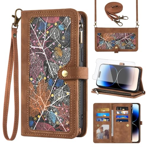 Coque iPhone 14 Pro Max Marron Asuwish anti-choc pour éviter les rayures d'écran
