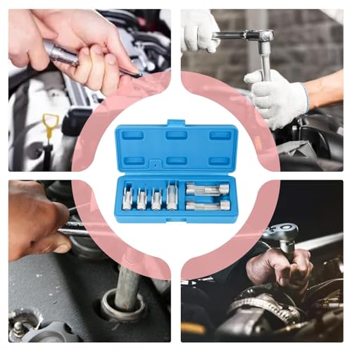 Herramientas de reparación de automóviles para desmontar el tubo de aceite e inyector de motor 8