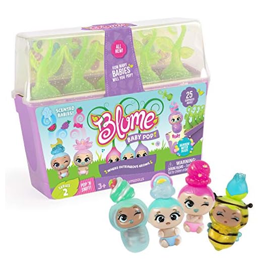 Blume Baby Pop POP 'N' SNIFF – 25 New Surprises Including Scented & Glitterized Babies, Series 2