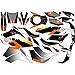 Voller Satz von 3M Abziehbilder Graphics Street Bike-Aufkleber-Kits for Km dke125 dke200 dke390 2014 2015 2015 2016 Zum Km 125 200 390 DKE Aufkleber (Color : A Blue)