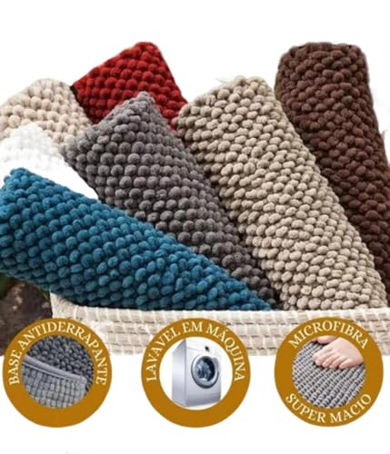 Kit 2 Tapetes Bolinha Antiderrapante 38X58 CM ****CORES SORTIDAS****