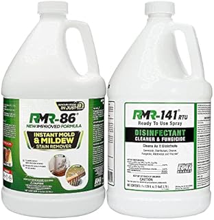 RMR-86 Instant Mold Stain Remover and RMR-141 RTU Disinfectant Cleaner DIY Mold Remover Bundle