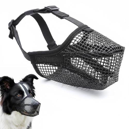 Maulkorb Für Große Hunde, 1 Atmungsaktiver Hundemaulkorb, Maulkorb Für Mittlere Hunde, Weiches Mesh...