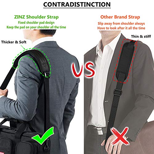 Shoulder Strap, ZINZ 57" Padded Adjustable Shoulder Bag Straps Replacement for Bags with D-Ring (B02K01)4