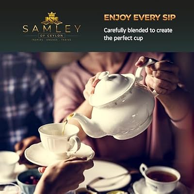 SAMLEY CEYLON - Ceylon Loose Leaf Black Tea -Grade OP1 - Premium Luxury Tea Gift - Sri Lanka Mountain - Fresh 125g
