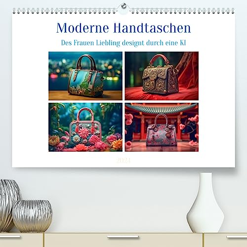 Moderne Handtaschen (hochwertiger Premium Wandkalender 2024 DIN A2 quer),...
