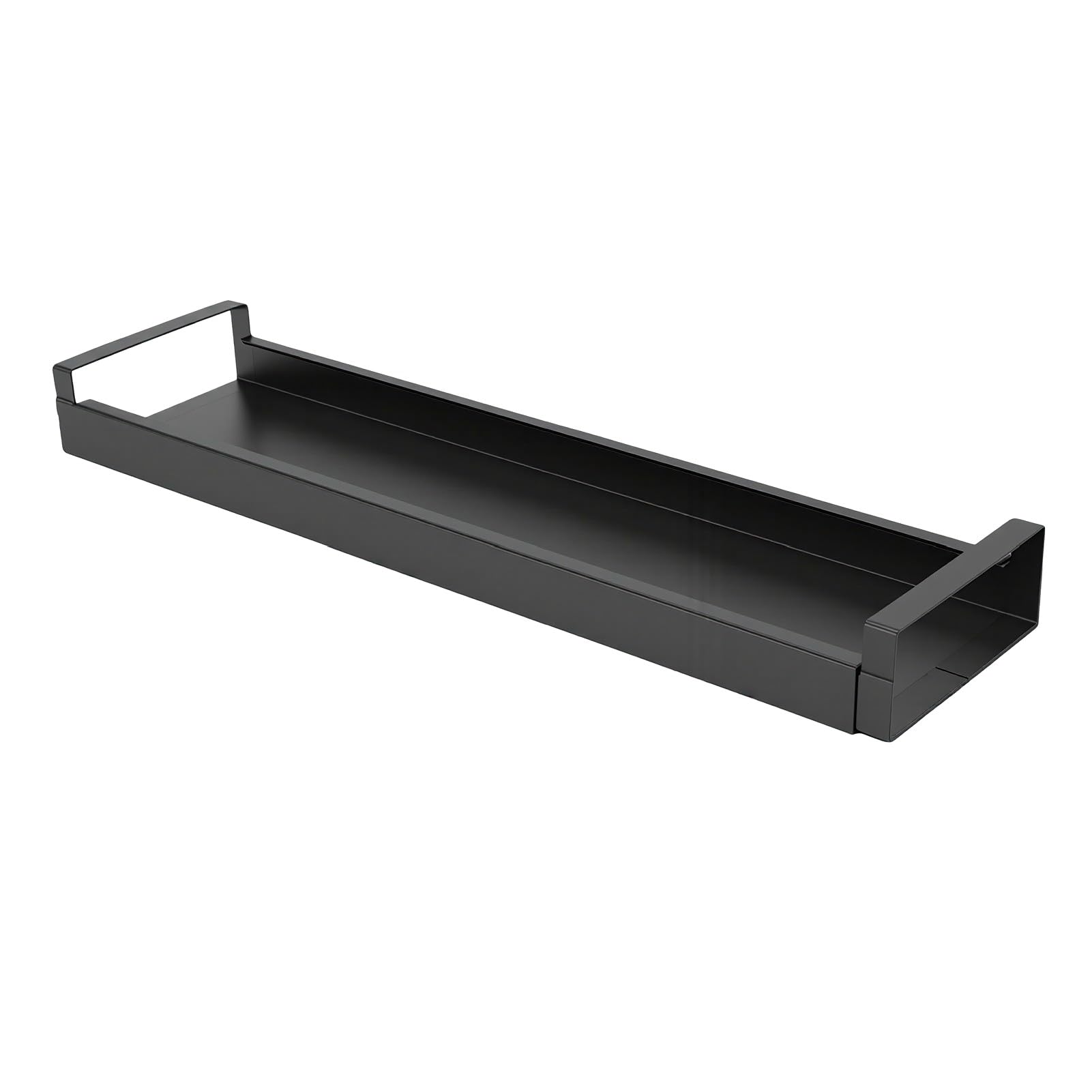 Magnetisches 30-Zoll-Herdregal, 16 Bis 30 Zoll Ausziehbar über Dem Herdregal-Organizer, Gewürzregal aus Karbonstahl für Küchengewürze (BLACK)