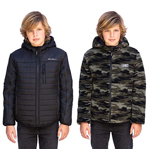 Image of Eddie Bauer Kids Reversible Plush Hoodie Jacket