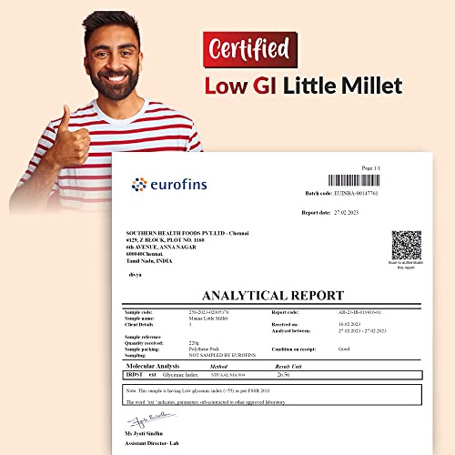 Image of Manna Little Millet. 1.5Kg Natural Grains Kutki / Samai / Same / Samulu | Native Low GI Millet Rice | High Protein & 100% More Fibre Than Rice